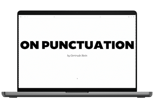 ON PUNCTUATION