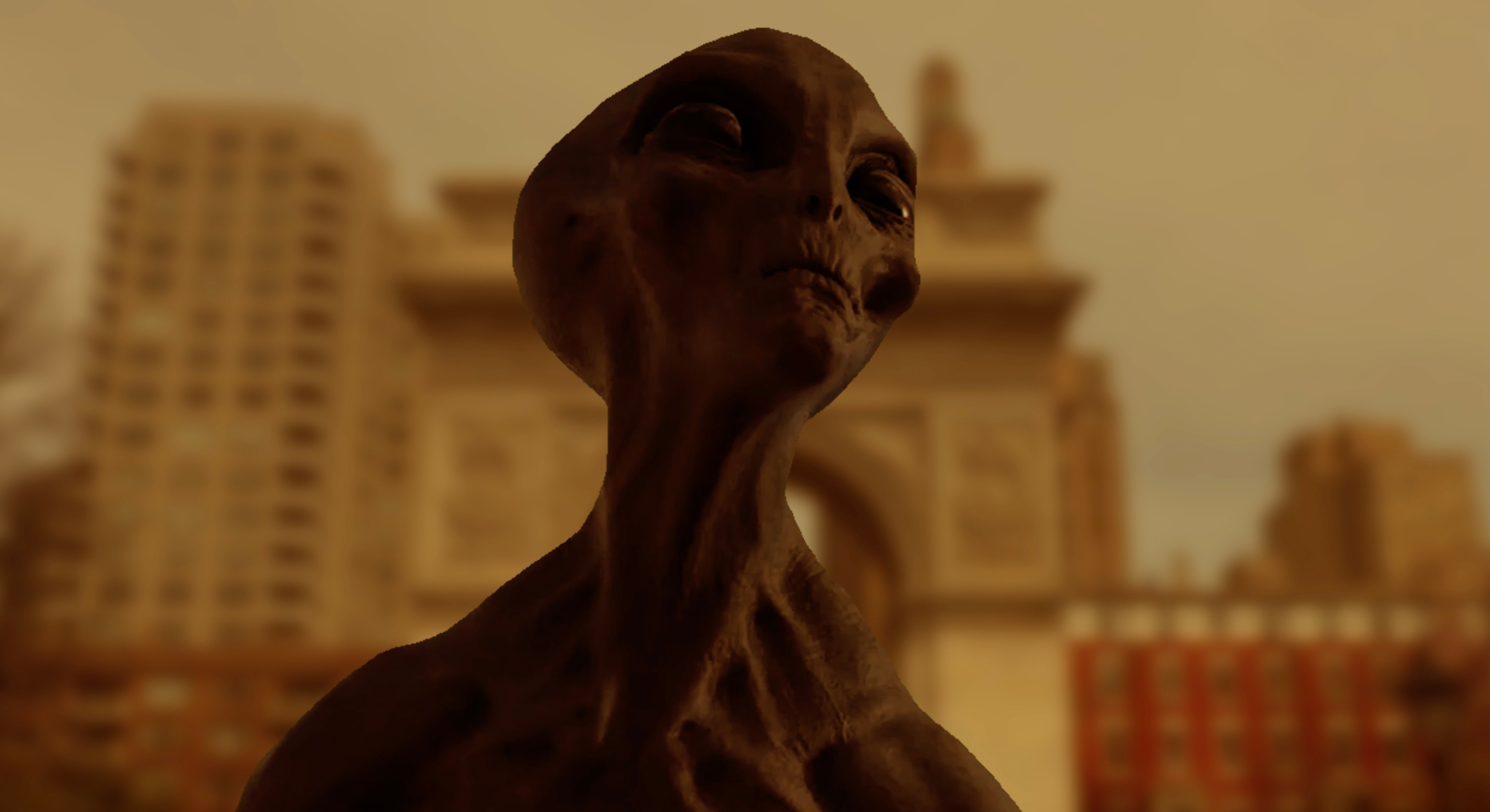 Alien Invasion in Washington Square Park